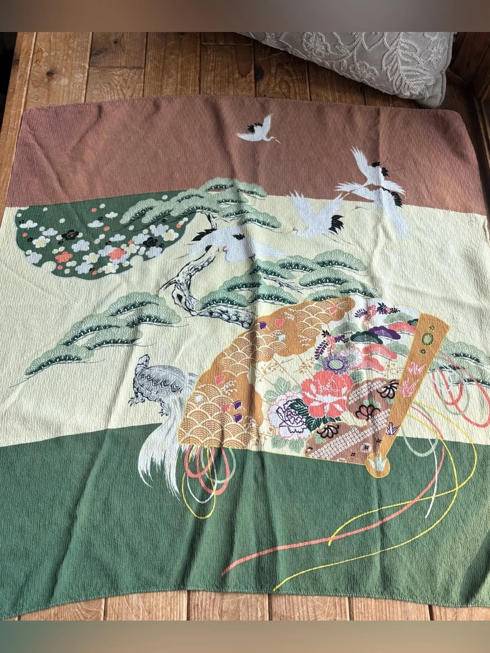 Japanese Style Square Multicolor Scarf